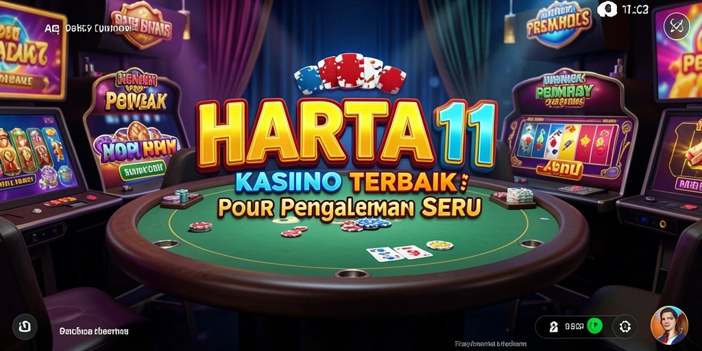 Screenshot gameplay HARTA11 menampilkan suasana Kasino yang mendebarkan.