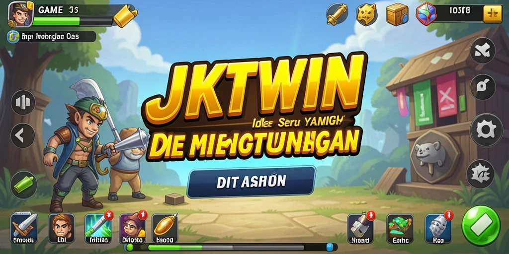 Tampilan gameplay Idle dalam JKTWIN dengan grafis menarik.