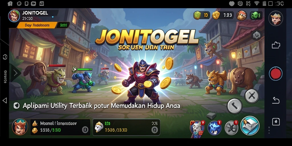 Screenshot utama JONITOGEL menampilkan fitur pengingat cerdas dan antarmuka yang ramah pengguna.