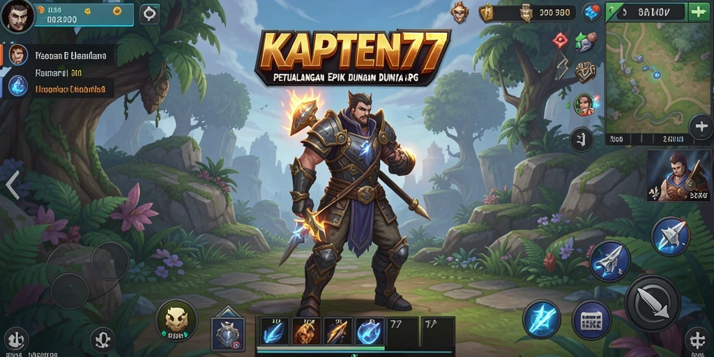 Tampilan gameplay RPG yang mengasyikkan di KAPTEN77.