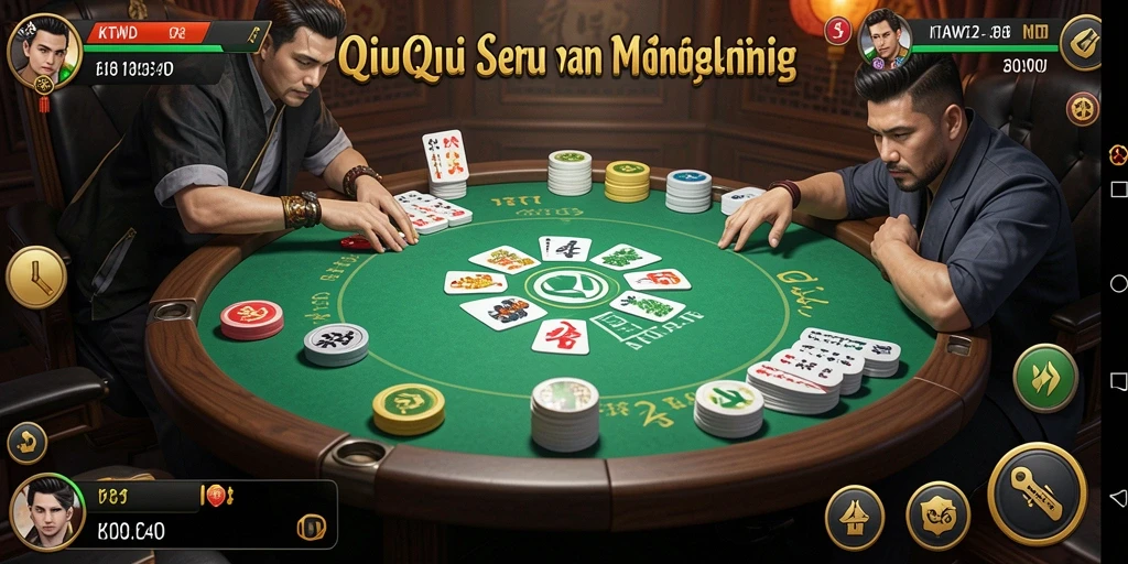 Tampilan gameplay menarik dari KITAWD saat bermain QiuQiu.