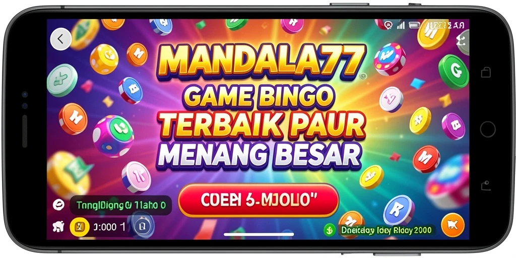 Screenshot utama MANDALA77 menampilkan gameplay Bingo yang seru.