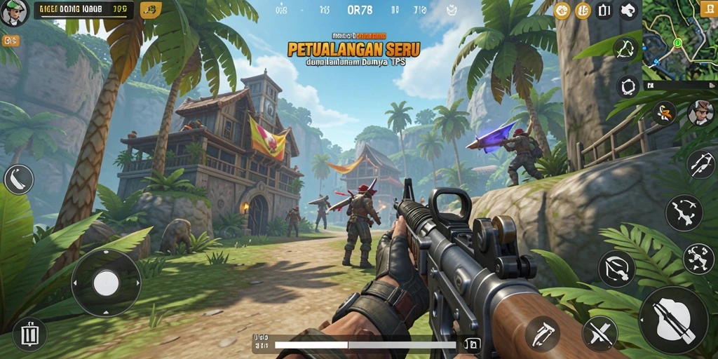 Screenshot menunjukkan aksi seru di dunia TPS ORA78.