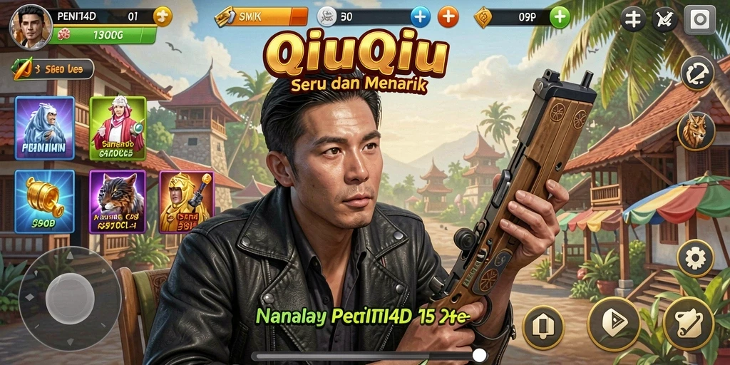 Tampilan gameplay QiuQiu yang mendebarkan di PENITI4D.