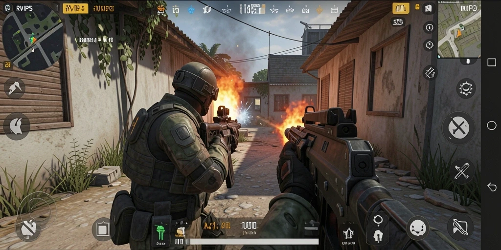 Tampilan gameplay RVIP5 dengan grafis memukau dan aksi yang seru.