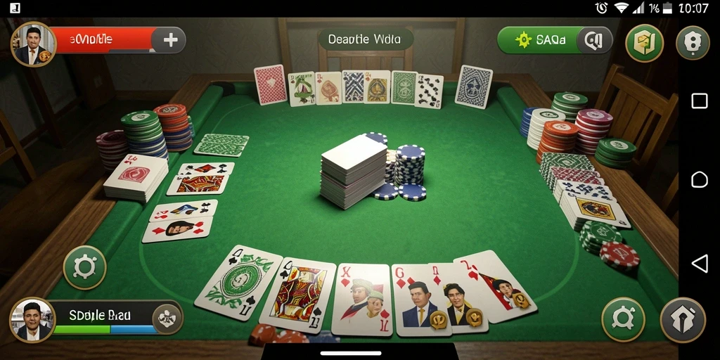 Tampilan gameplay Gaple yang seru dan interaktif di SD107.