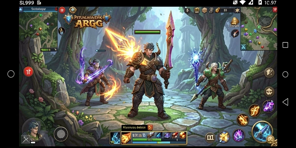Tampilan epik dari gameplay <strong>SL999</strong> yang menampilkan aksi pertempuran seru.