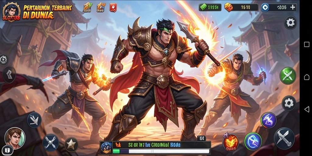 Tampilan aksi seru dari gameplay Fighting SLOT138.