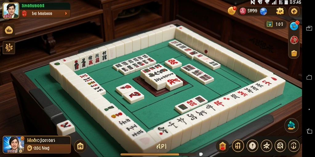 Tampilan menarik dari gameplay Mahjong di SR996.