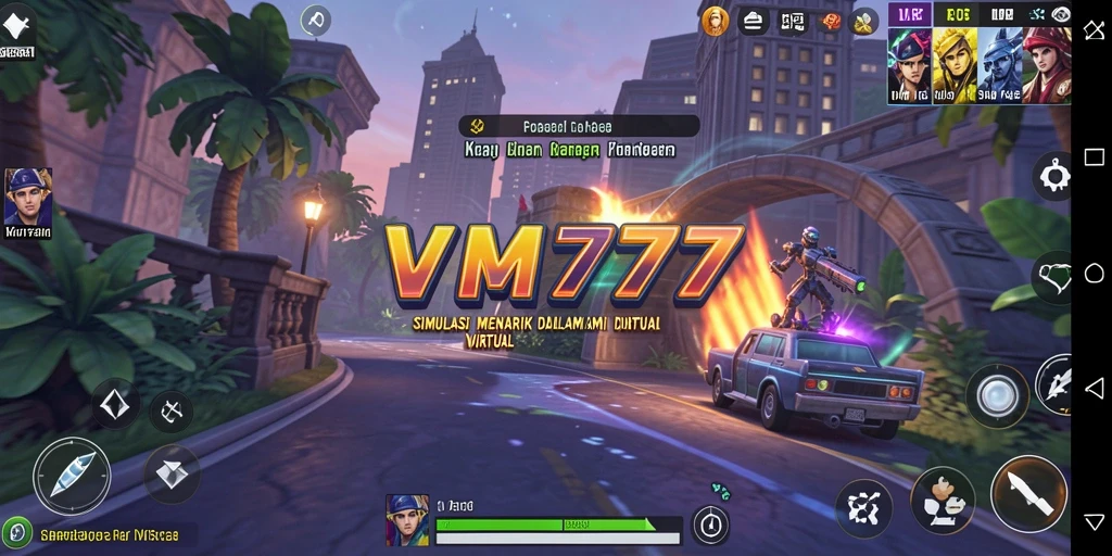 Screenshot gameplay VM777 menunjukkan suasana simulasi yang mendalam dan interaktif.
