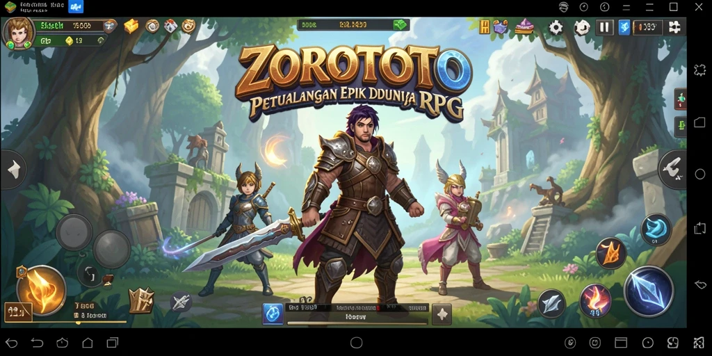 Tampilan gameplay ZOROTOTO yang menarik dan penuh aksi.